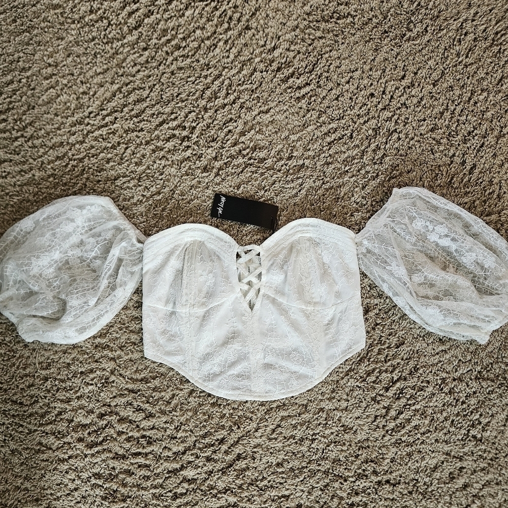 Nasty Gal Lace Corset top